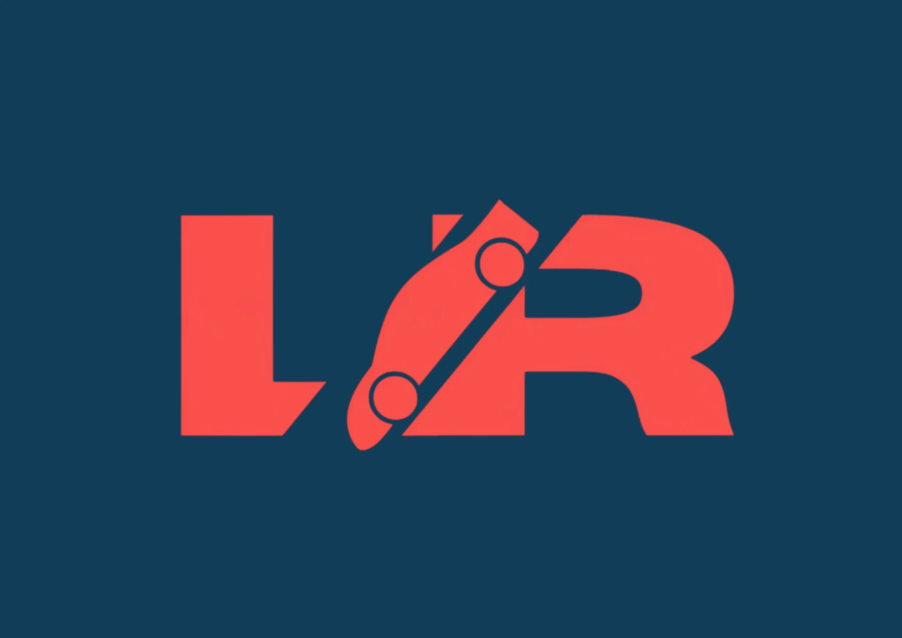 Logotipo nero e rosso per carrozzeria in Svizzera - Lineal Racing
